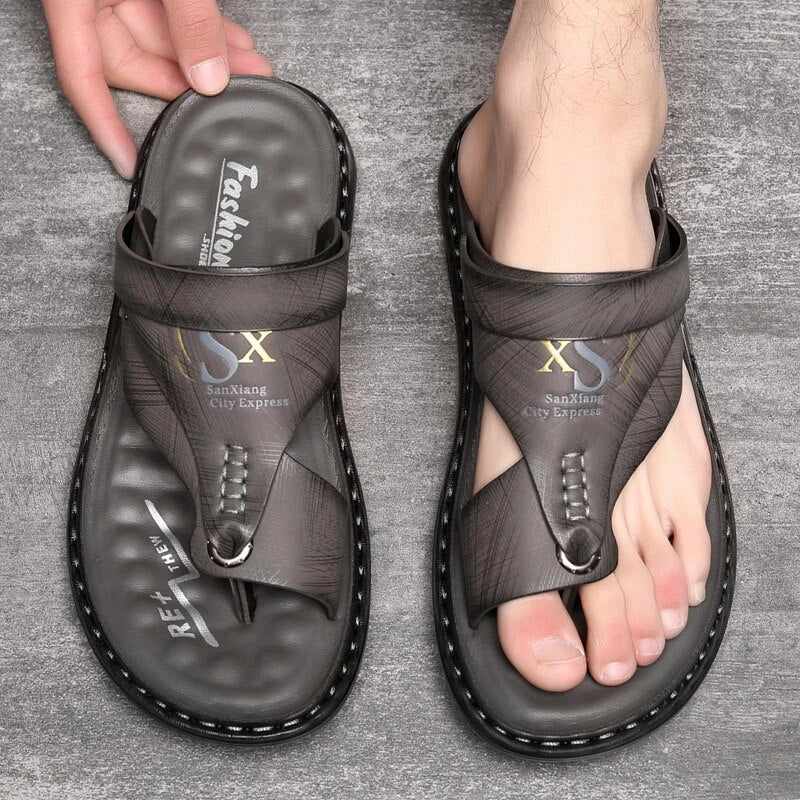Orthopädische Herren Sandalen für Komfort & Fußgesundheit. Ideal bei Plantarfasziitis und Fersensporn.