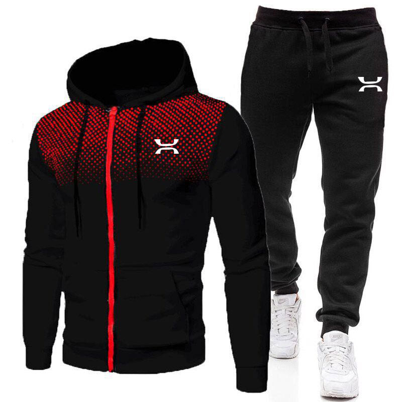 Vielseitiger Herren Sportanzug: gemütliches Hoodie Set & Jogginghose. Atmungsaktive Herrenbekleidung für Sportmode.