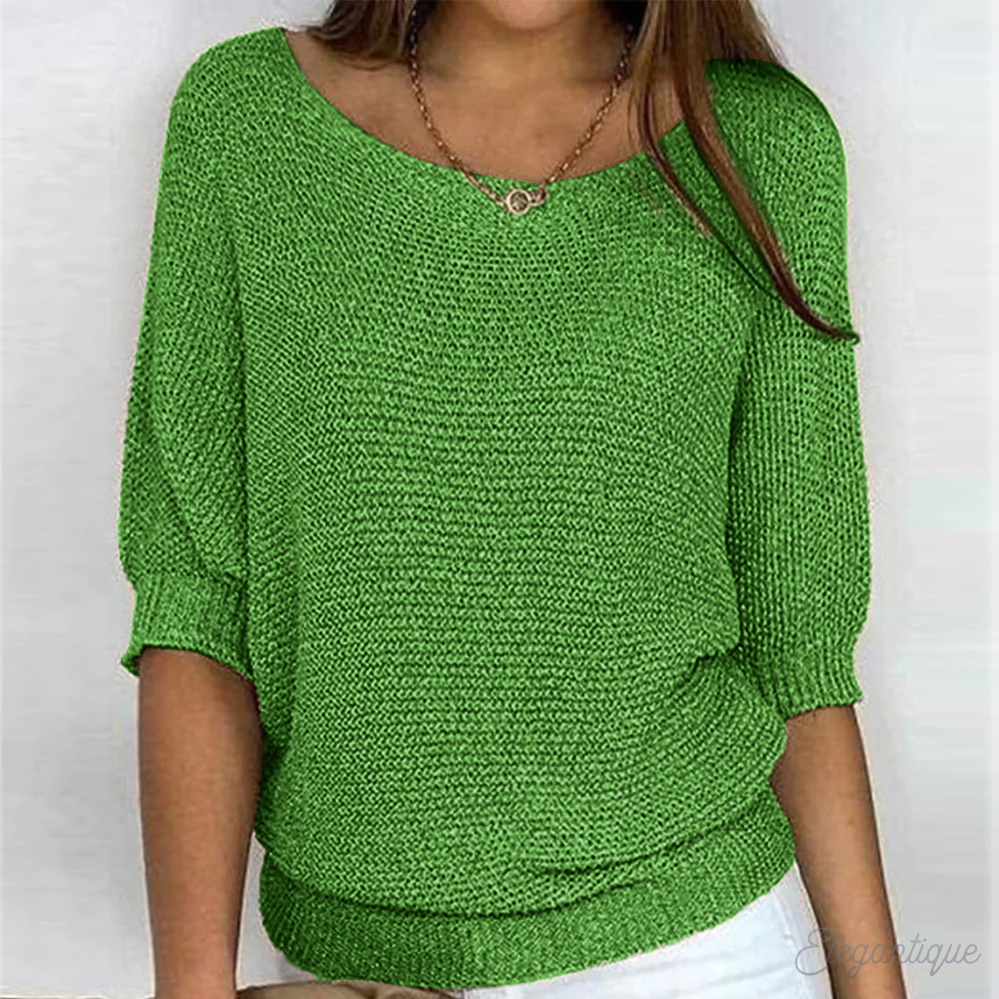 Komfortables Damen Top, schick für den Alltag. Vielseitiges, stilvolles Oberteil für Frühling, Sommer, Herbst.