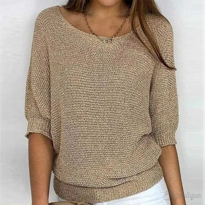 Damen Top elegant, komfortabel für jeden Anlass. Zeitloses Oberteil, vielseitig für Alltag & Büro, Frühling/Sommer.