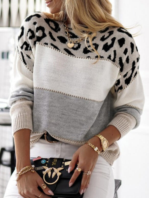 Moderner Damen Strickpullover, Rundhals, in hochwertiger Qualität. Ideal für kühle Tage und stilvolle Outfits.