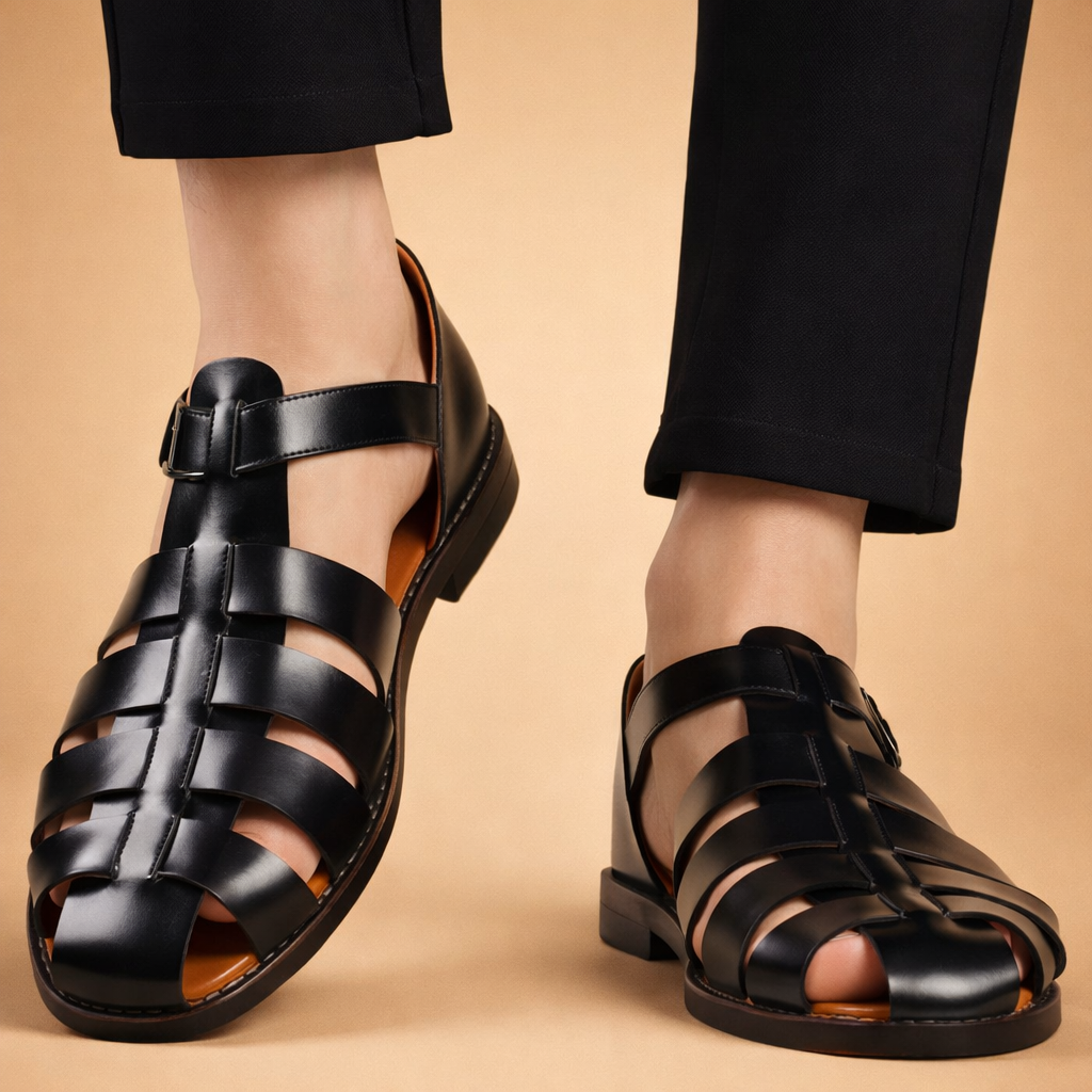 Vielseitige Herren-Riemensandalen. Bietet atmungsaktiven Komfort für den Sommer, Strand & Freizeit.