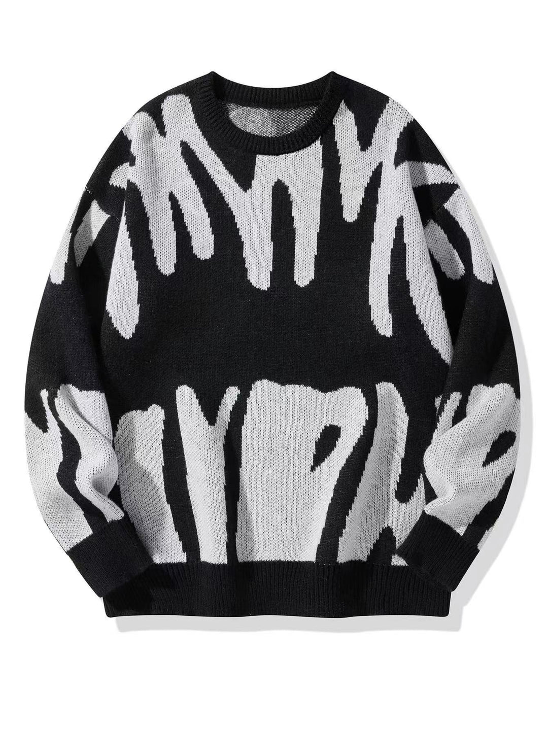 Gemustertes Herren Rundhals Sweatshirt für moderne Freizeitlooks. Warmes Langarm-Oberteil für Herbst & Winter.