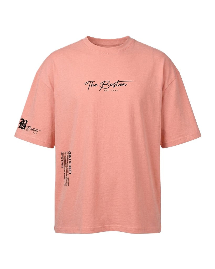 Statement Herren Oversized T-Shirt, Grafik-Print. Perfekt für Urban Streetwear, lässiger Kurzarm-Look.