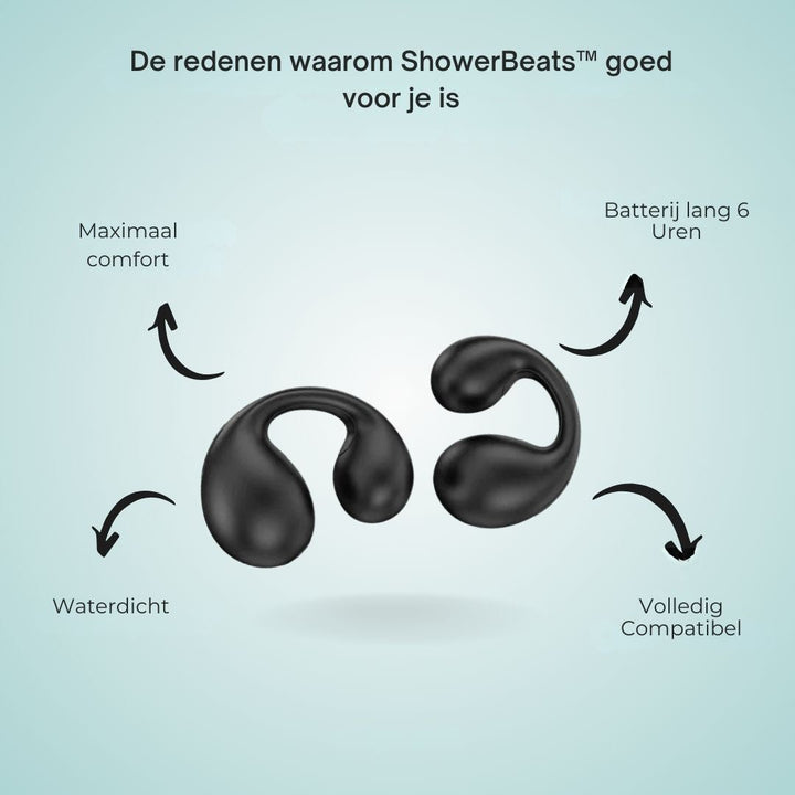 Detailansicht der ergonomischen, unisex Bluetooth Ohrhörer. Sicherer Halt für Sport und täglichen Gebrauch.