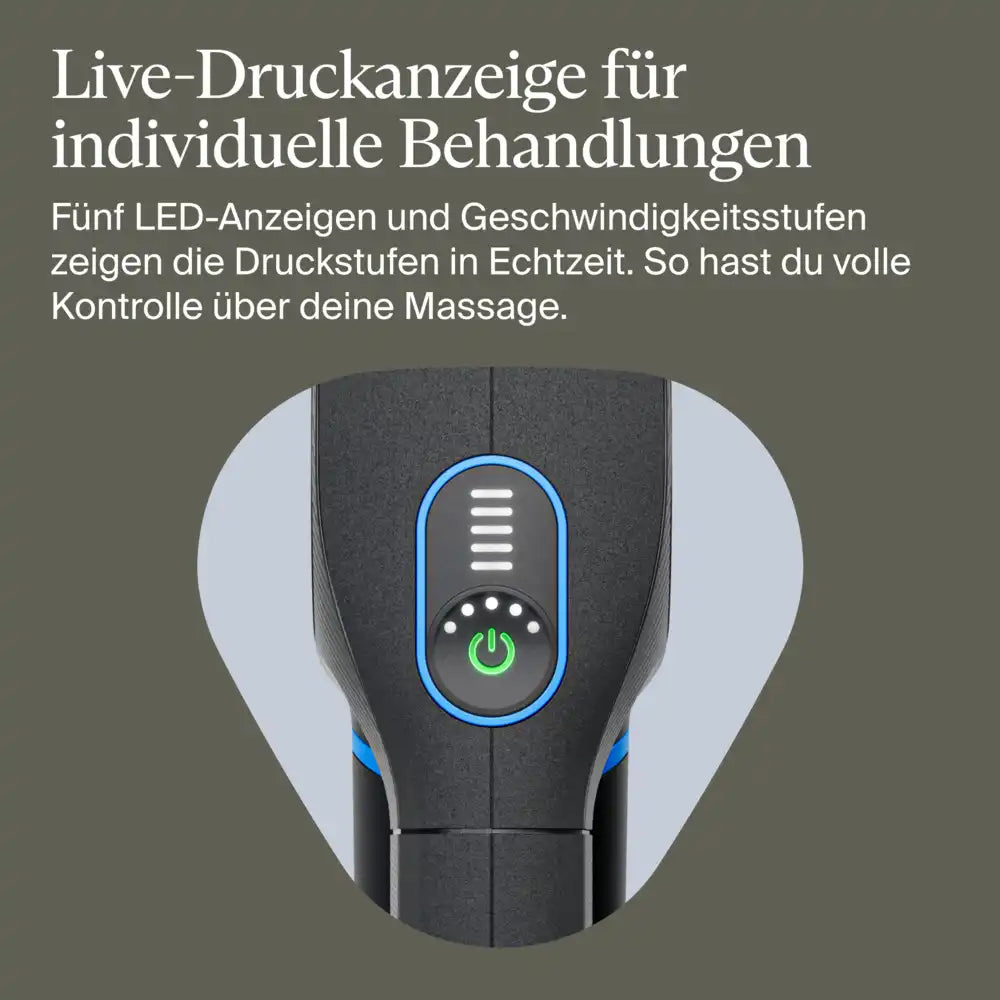 Massagegerät für Tiefengewebe hilft effektiv bei Muskelschmerzen, Verspannungen und zur Erholung.