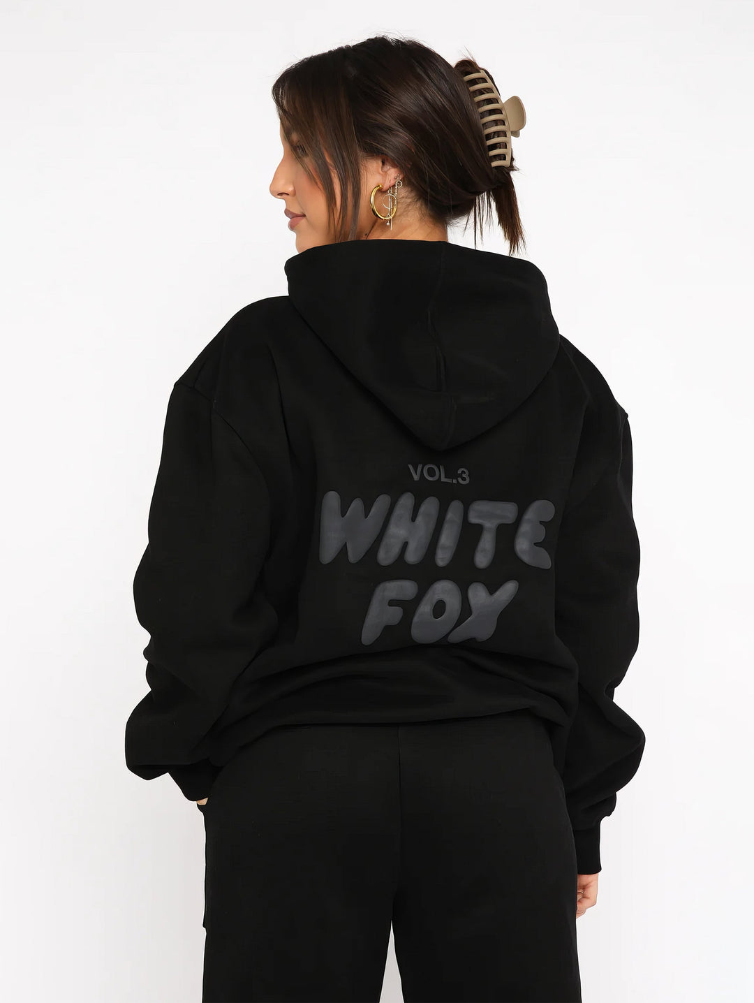 Damen Freizeit-Set in Grau: Eleganter Hoodie & Jogginghose für Damen, perfekt für Komfort & Stil.