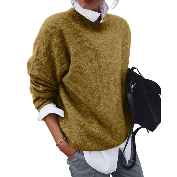 Eleganter Damen Feinstrick-Pullover in weicher Qualität, ideal für Herbst und Winter.