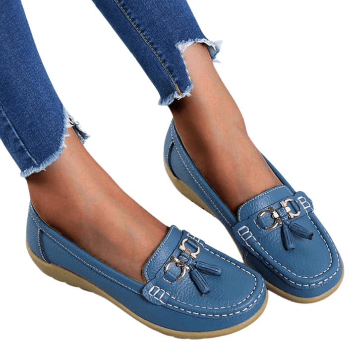 Bequeme Damen Mokassins, elegante Slipper für Alltag & Freizeit. Rutschfeste Sohle, ideal als Damenschuhe.