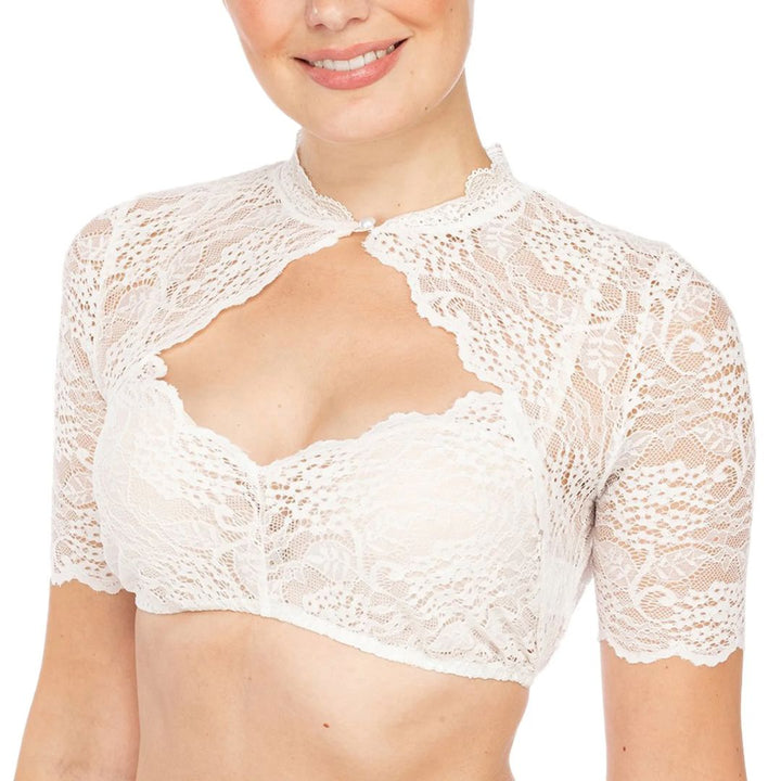 Damen Dirndlbluse Katherina, elegant für Oktoberfest & Trachtenmode. Verführerisches Design, ideal für festliche Anlässe.