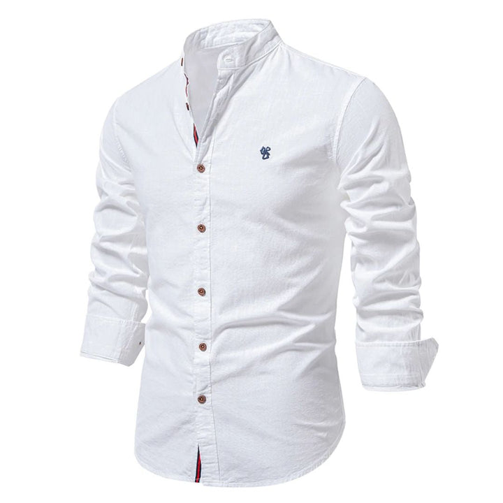 Elegantes Herren Trachtenhemd mit Reverskragen. Komfortables Langarmhemd für festliche Anlässe & Trachtenmode.