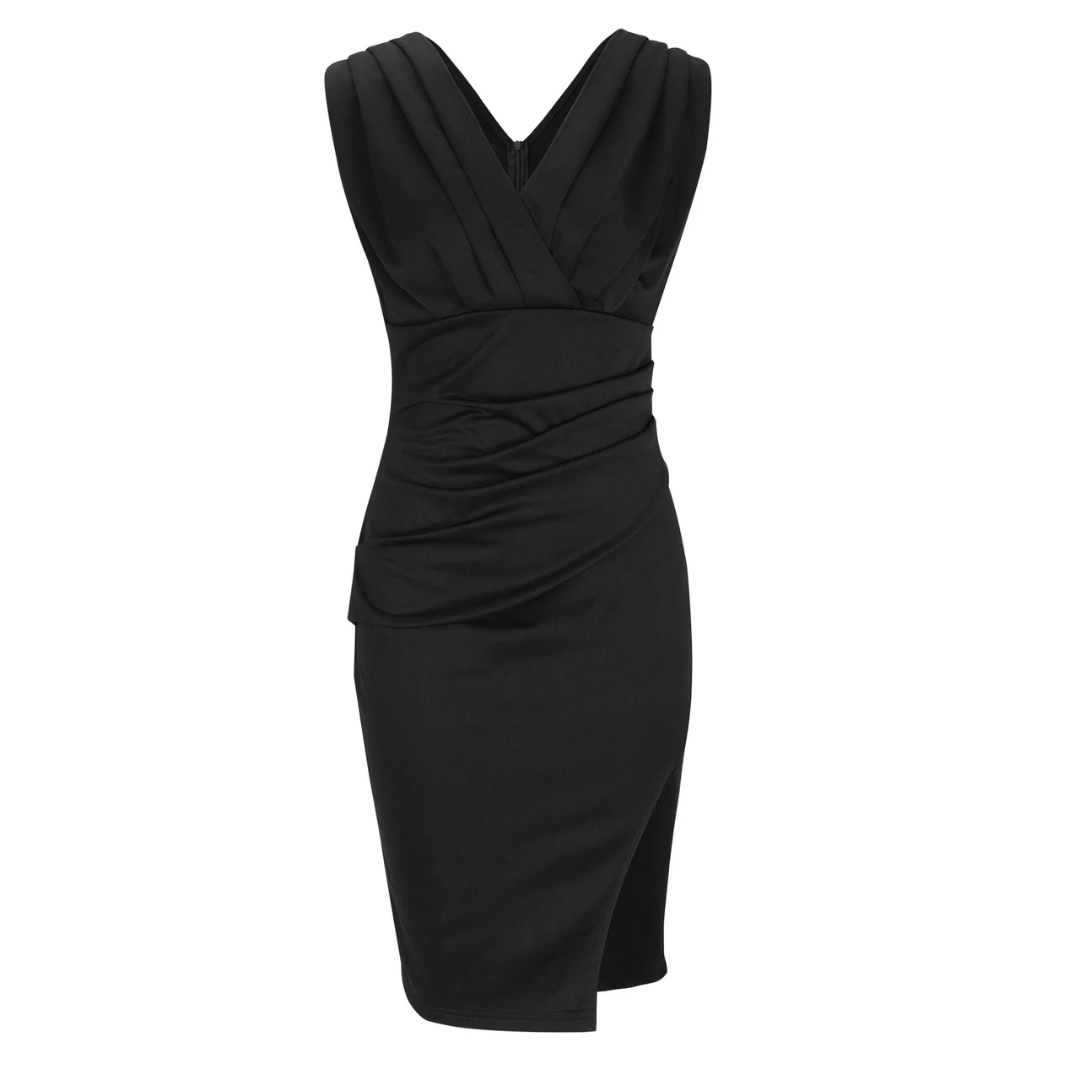 Elegantes Damen Cocktailkleid, figurbetont, ideal für festliche Anlässe und Sommerpartys.