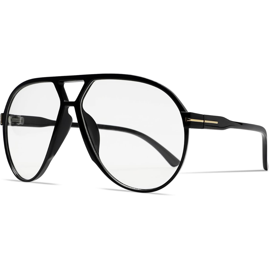 Modische Retro Oversized Aviator Sonnenbrille, quadratisch, unisex, UV400 Schutz, für Sommer & Style.