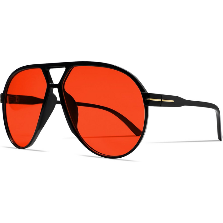 Exklusive Unisex Retro Oversized Aviator Sonnenbrille, UV400 Schutz, ein elegantes Modeaccessoire.