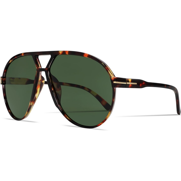 Unisex Sonnenbrille: Retro Oversized Aviator mit UV400 Schutz, ideal für Sommer, Strand & Mode.