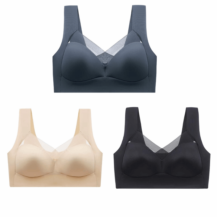 Moderne Unterwäsche: Nahtloser Damen-BH Eline, Push-up, bügellos für Komfort & glatten Rücken.