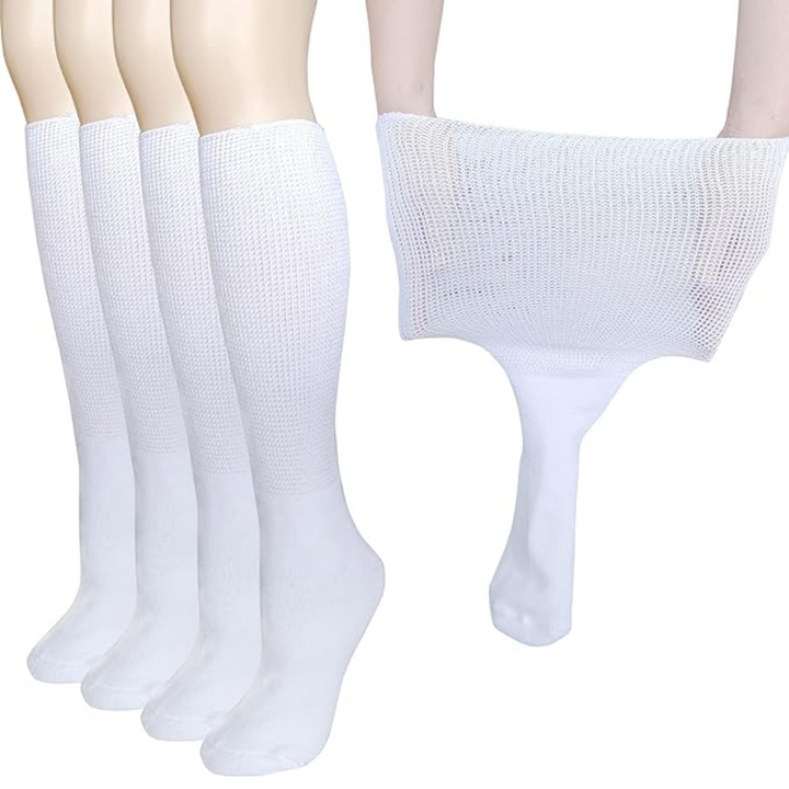 Unisex extra breite Socken für Lymphödem & Diabetes, ideal bei Schwellungen für optimalen Komfort.