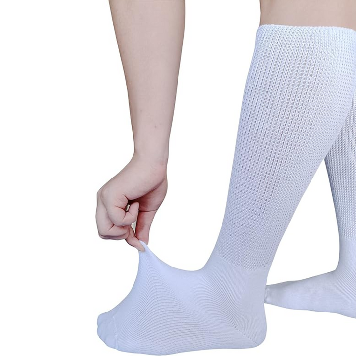 Gesundheitssocken: extra breite Lymphödem & Diabetes Socken, perfekt für empfindliche Füße und Schwellungen.