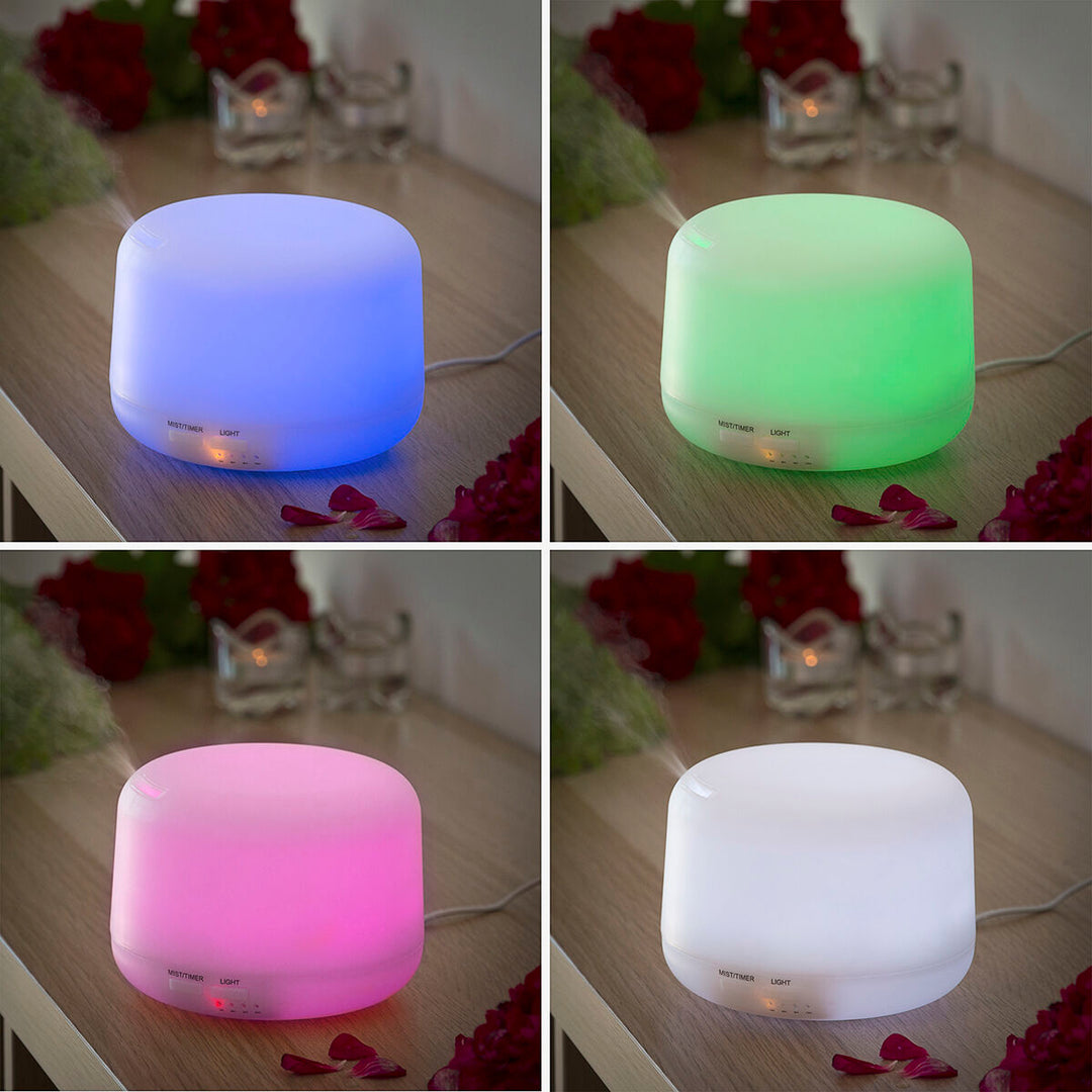 Vielseitiger Aroma Diffusor mit 400ml Wassertank und LED, für frische Luft und Wellness-Erlebnisse.