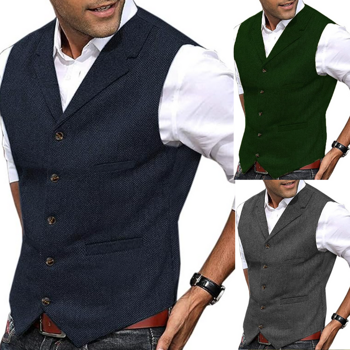 Moderne Herrenweste; elegante Business- & Freizeitweste für stilvolle Männer. Zeitlose Mode für diverse Anlässe.