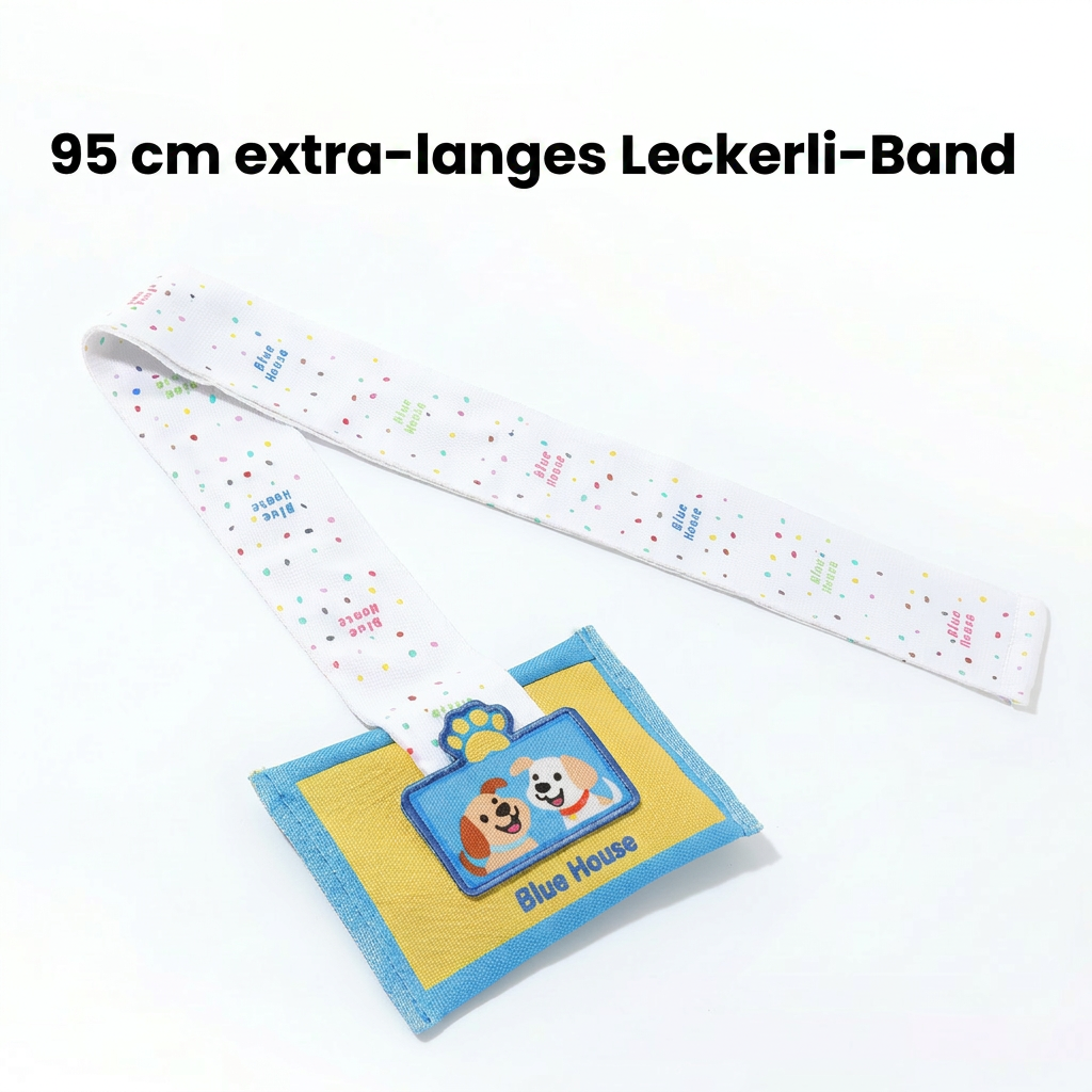 Spielend lernen: Schnüffel-Intelligenzspielzeug für Hunde im Tuchbox Design mit Quietscher. Fördert die Leckerlisuche.