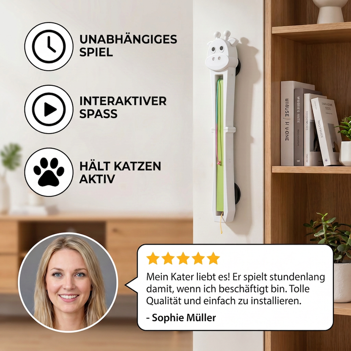 Interaktives automatisches Katzenspielzeug, stimuliert Jagdinstinkte und sorgt für langanhaltenden Spielspaß bei Katzen.
