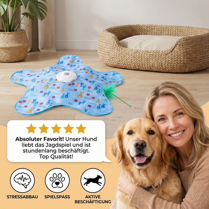 Hundespielzeug Teasespiel mit Futterspender für auslastung und aktiven Spaß.