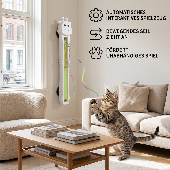 Modernes automatisches Katzenspielzeug mit Zufallsbewegungen, ideal für die tägliche Beschäftigung von Haustieren.