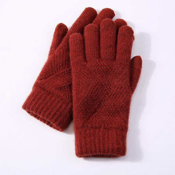 Kuschelige Damenhandschuhe für den Winter, warm, touchscreen-kompatibel. Perfekt für kalte Tage.