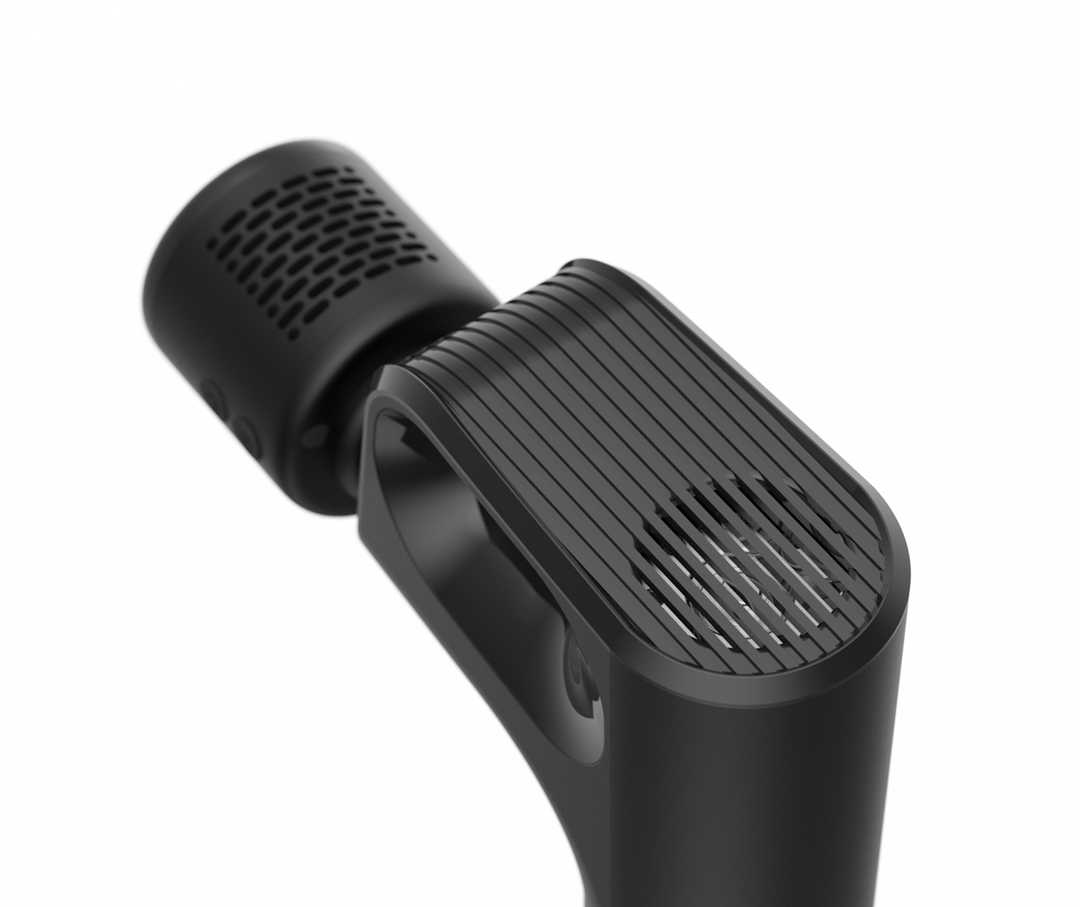 Tragbare Mini Massagepistole mit Wärme- und Kältetherapie für Sportmassage & gezielte Muskelregeneration.