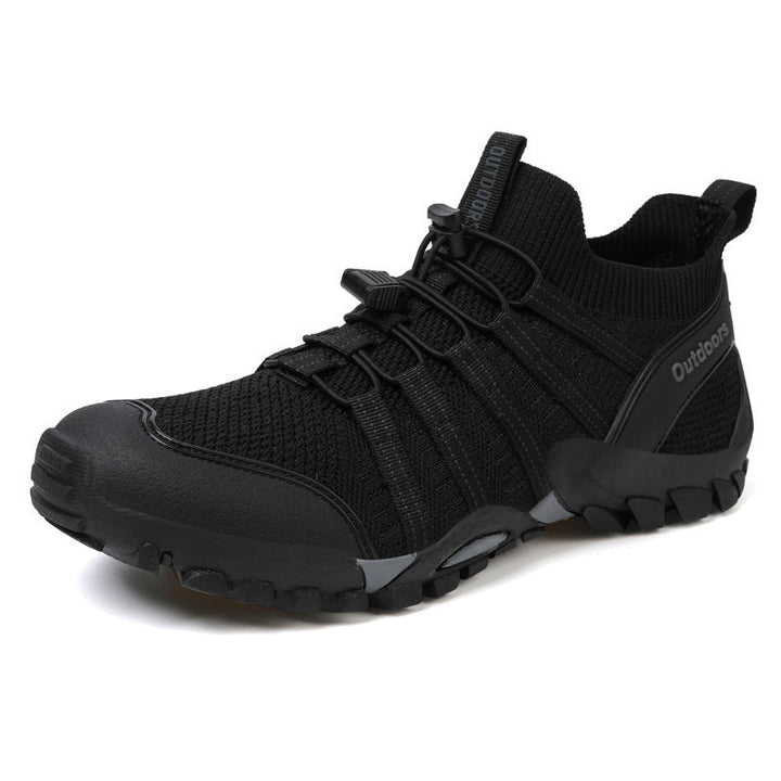 Damen Wanderschuhe mit Schnellschnürung und rutschfester Sohle für optimalen Halt beim Wandern.