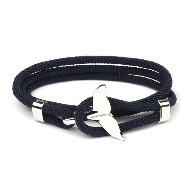 Unisex maritimes Ankerarmband aus Edelstahl, Seilgeflecht, perfekt für Seeliebhaber.