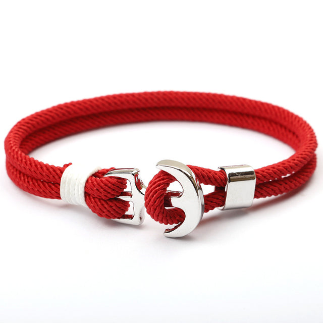 Cooles Unisex-Seilarmband mit Ankerverschluss, ideal für Küsten- & Meeresfans.
