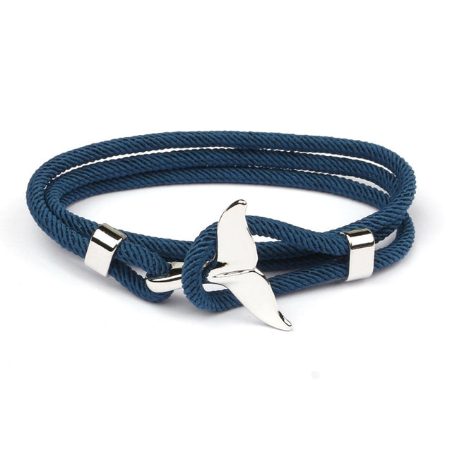 Zeitloses Ankerarmband mit geflochtenem Seil, Unisex, maritimer Stil, Edelstahlverschluss.