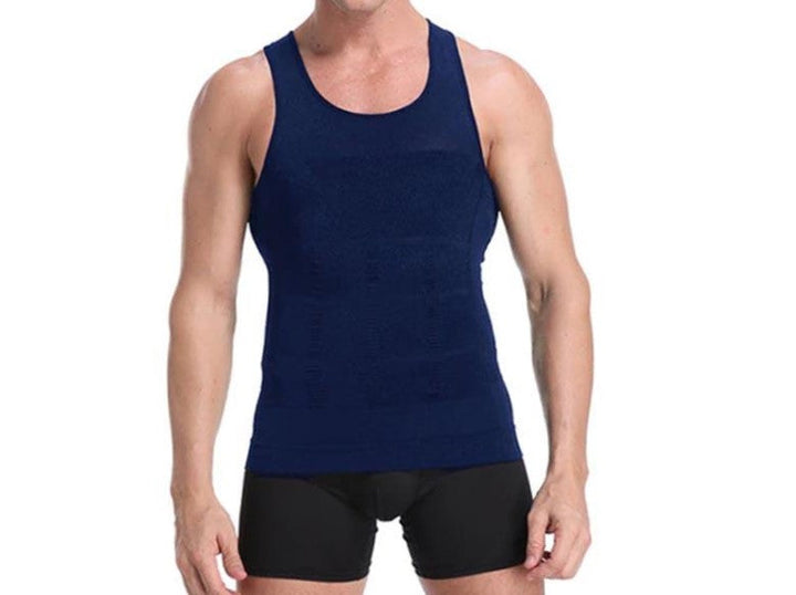 Shapewear Kompressionsunterhemd für Herren, stark figurformend und mit effektiver Rückenstütze.
