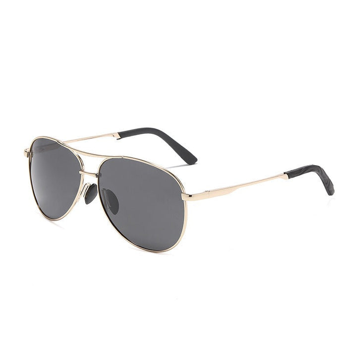 Klassische Unisex Pilotenbrille mit polarisierten Gläsern, UV400-Schutz & schickem Metallrahmen für den Alltag.