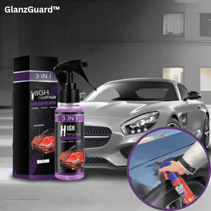 Hydrophober Effekt der Keramik Auto Sprühversiegelung auf Lack. Schützt vor Kratzern und sorgt für Tiefenglanz.