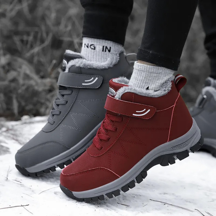 Hochwertige Unisex Winterstiefel, warm, rutschfest, ideal als Wanderschuhe für Damen & Herren.