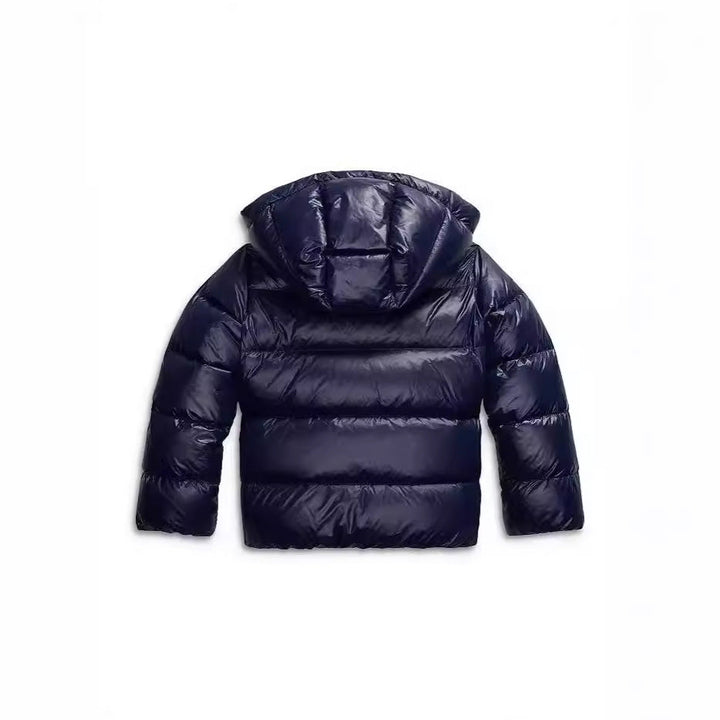 Modische schwarze Damen Steppjacke mit Kapuze, winddicht & bequem für optimalen Kälteschutz.