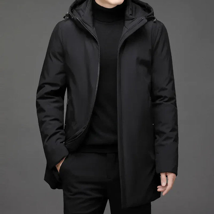 Stilvoller Herren Wintermantel, wasserdicht & winddicht. Perfekt für Herbst & Winter Outdoor-Aktivitäten oder den Alltag.