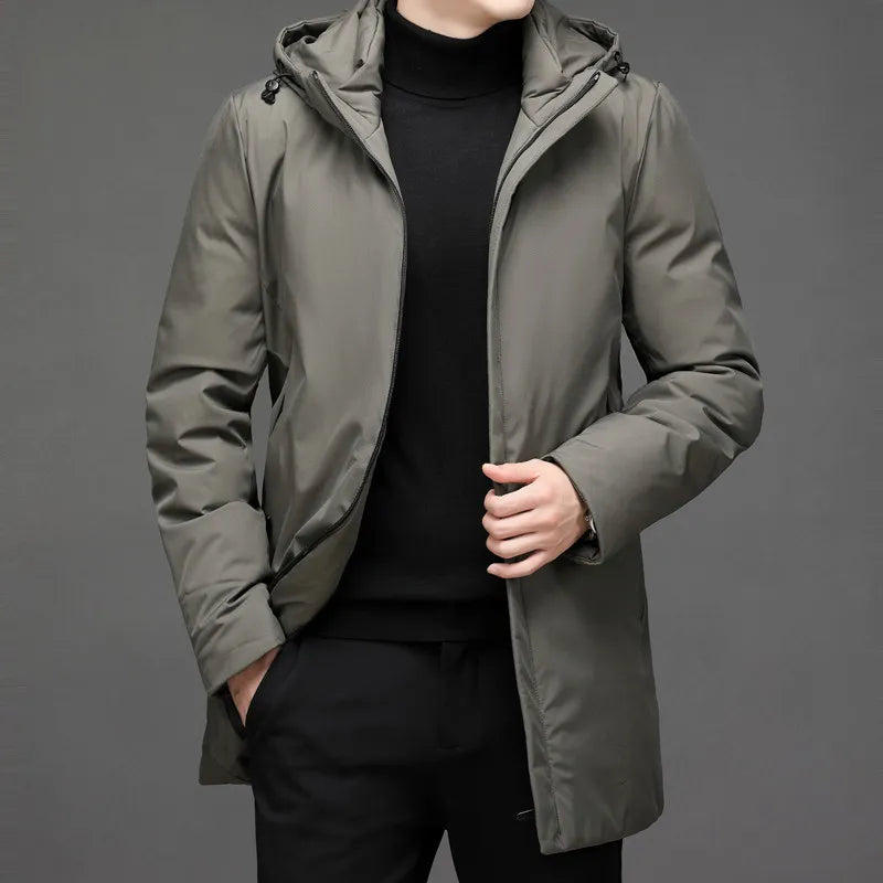 Herren Wasserdichter Wintermantel, warm gefüttert, ideal für kalte Wintertage. Robust & stilvoll für Outdoor & Freizeit.