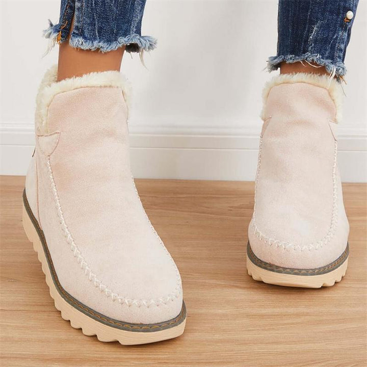 Warme Damen Winterstiefel, bequem gefüttert. Rutschfeste Boots für sicheren Halt im Winter.