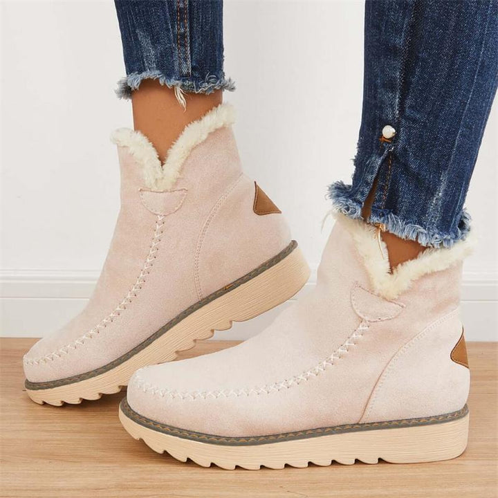 Modische Damen Winterstiefel, gefüttert für warme & bequeme Tage. Perfekte Alltagsstiefel.