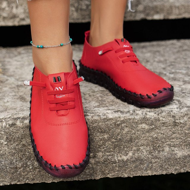 Stützende Damen Orthopädische Ballerinas als Sommerschuhe, elegant, flach und sehr bequem.