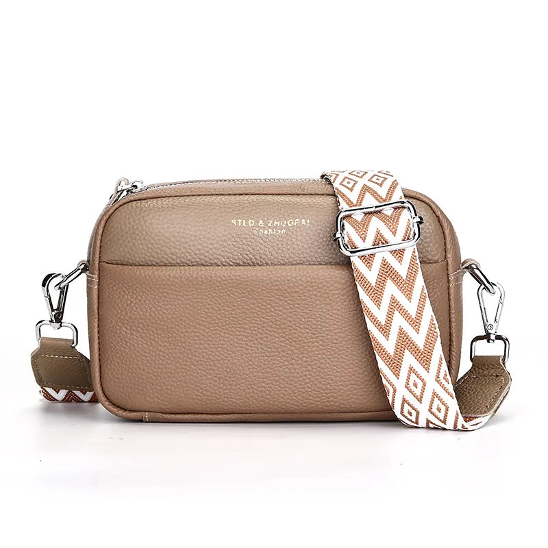 Mehrfarbige Damen Kompakt Umhängetasche, stilvolles Accessoire für jeden Anlass.