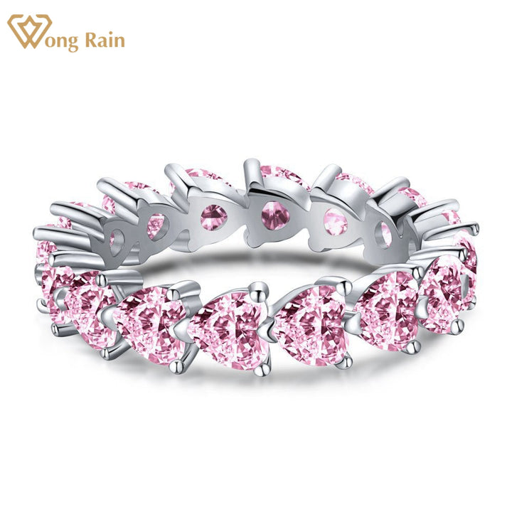 Hochwertiger Damen Schmuckring in Herzform mit echtem Saphir Edelstein; eleganter Silberring.