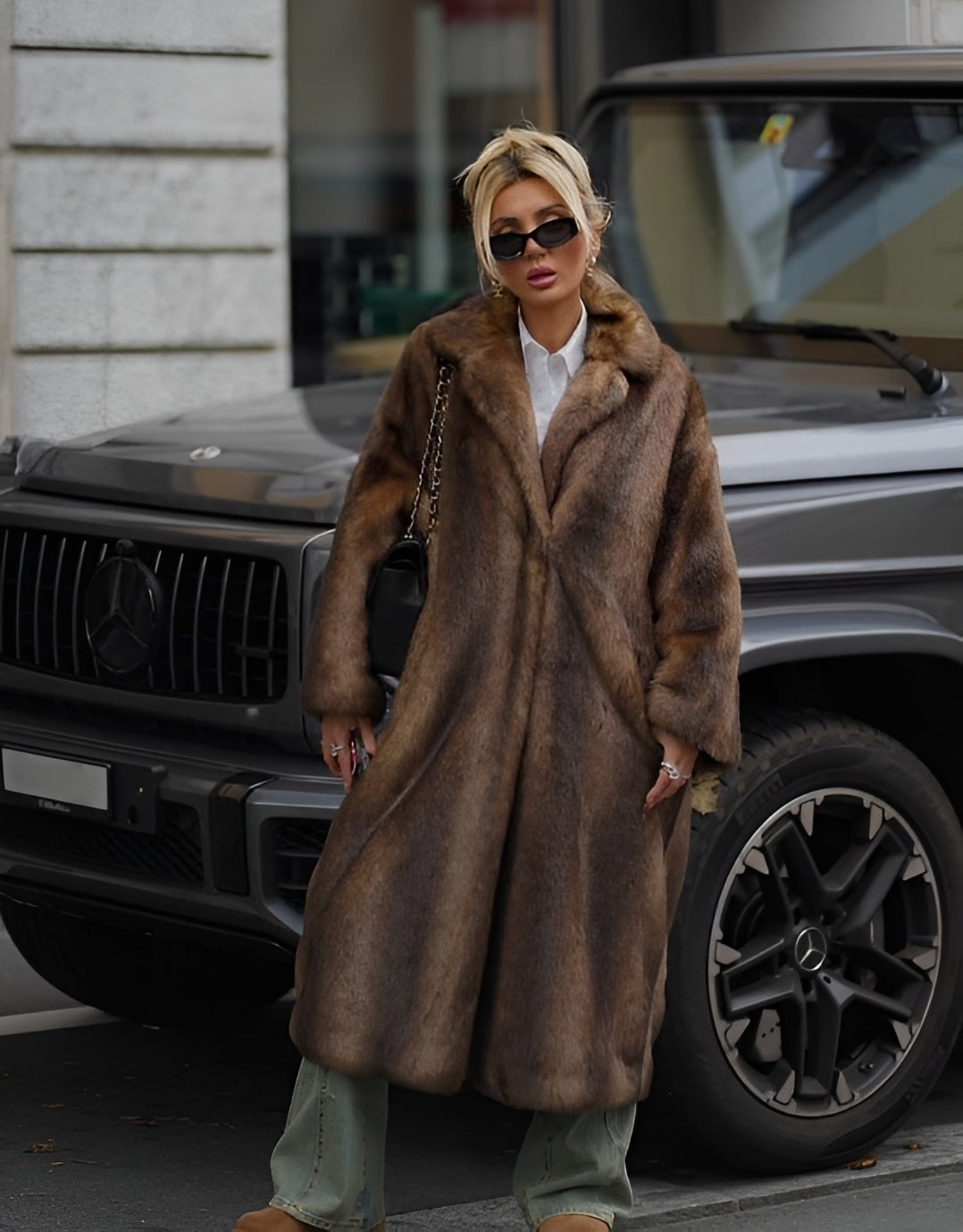 Klassischer Damen-Wintermantel, warme & schicke Langjacke für die kühle Jahreszeit.