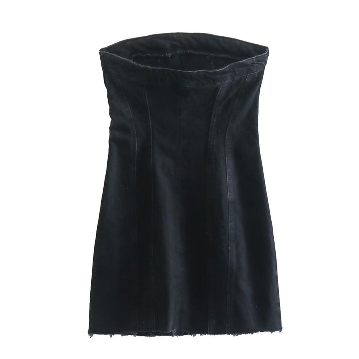 Stilvolles trägerloses Partykleid für Damen S, M, L. Elegantes Sommerkleid für besondere Anlässe.