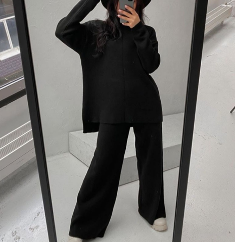 Moderner Damen Homewear Anzug, schick & super bequem. Ideale Damenbekleidung.