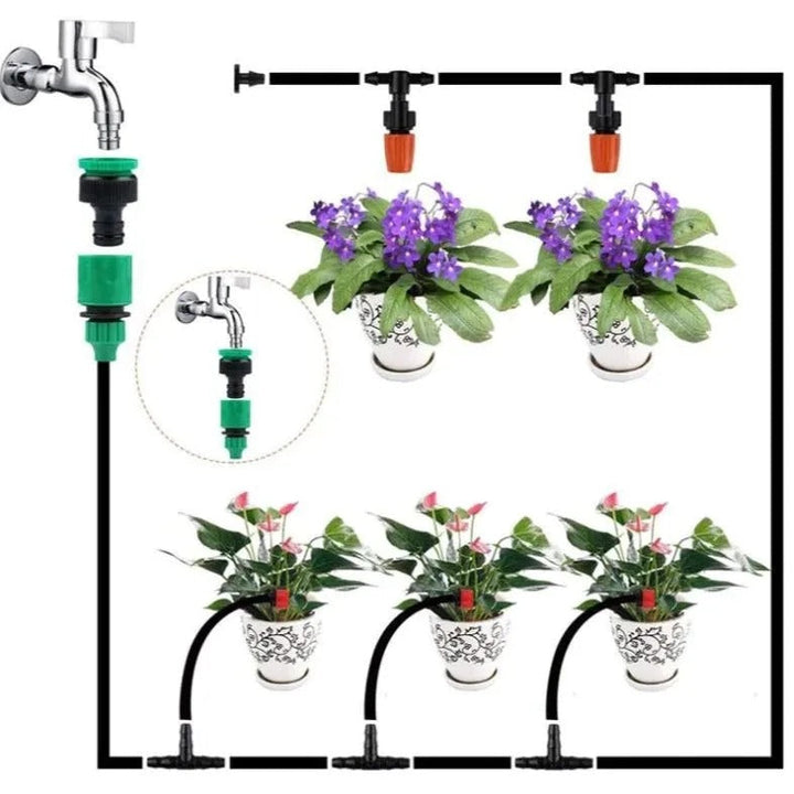 Fortschrittliches AquaFlow PRO Bewässerungssystem zur präzisen und automatischen Gartenbewässerung.